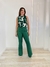 Calça Feminina Alfaiataria Paula Flare - Verde Esmeralda