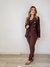 Blazer Feminino em Alfaiataria Balmain com 6 Botões - Marrom - loja online