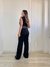 Conjunto Feminino Alfaiataria Calça e Colete alongado Bicolor - UseCarolMaia