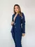 Blazer Feminino Alfaitaria Paula Azul Marinho - UseCarolMaia