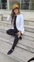 Blazer Feminino em Alfaitaria Paula Off White - UseCarolMaia