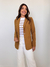Blazer Feminino em Alfaiataria Paula Golden Camel - UseCarolMaia