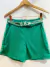 Imagem do Short Feminino de Linho com cinto trançado