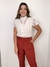Blusa Feminina em Linho com detalhes em Renda - Alexandra