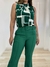 Calça Feminina Alfaiataria Paula Flare - Verde Esmeralda