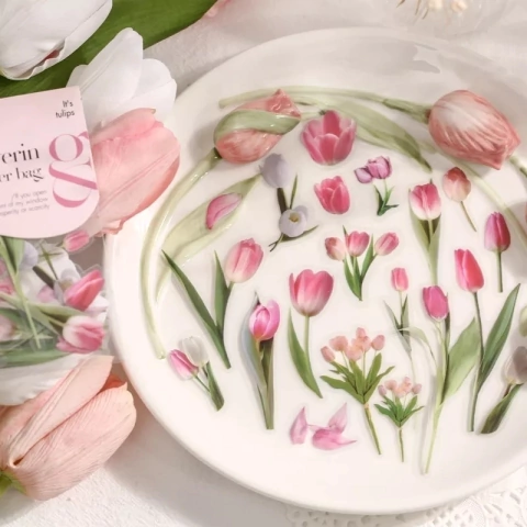 Kit Adesivos Tulipa Vintage