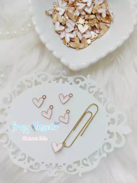 Pingente Coração Fofo - 10 unidades - comprar online