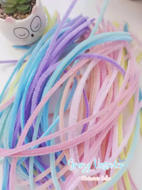 Chenille 30 Cm Tons Pastéis - 10 unidades