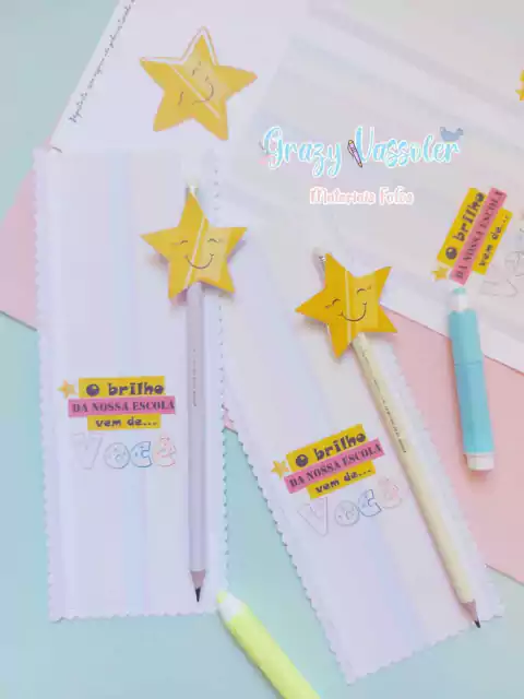 Arte Volta as aulas - Porta Lápis