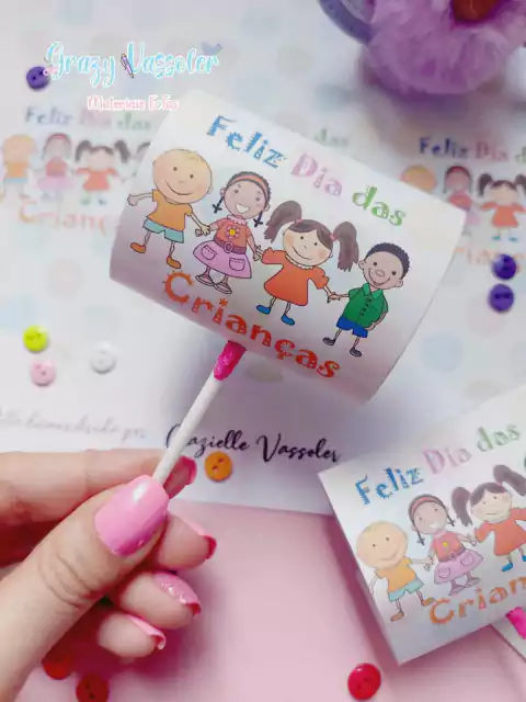 Arte Dia das Crianças - Capa de Pirulito