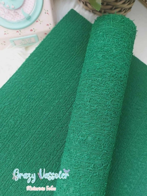 EVA Atoalhado (felpudo) 40x48 cm Verde Escuro