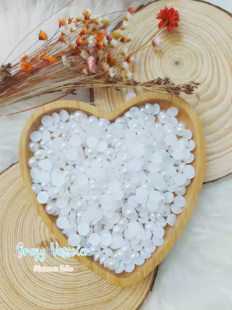 Meia pérola Branca 8mm - 25 gr