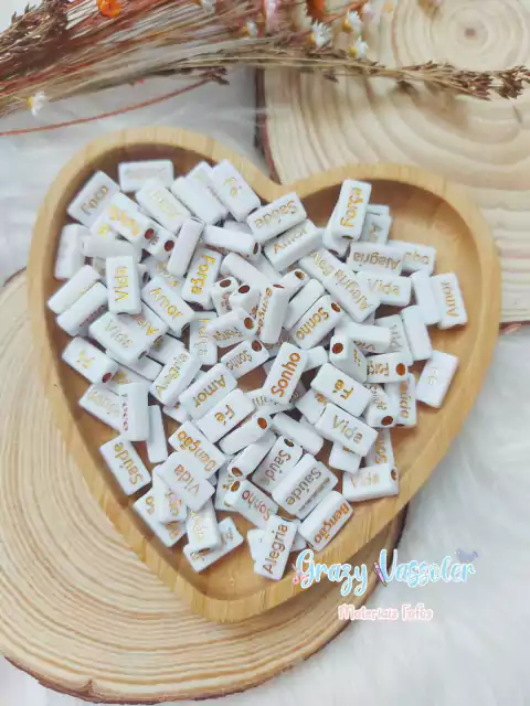 Entremeio Palavras em português 8x15mm - 25 gr