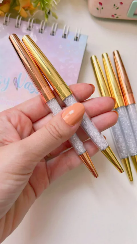 Caneta Elegância com cristais