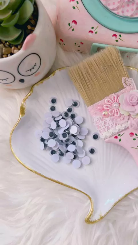 Olho móvel 8mm C/ 100 unidades