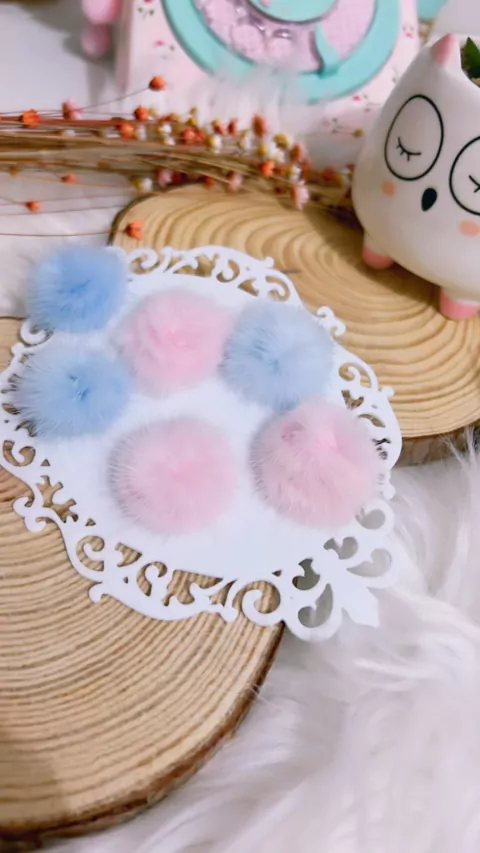 Pompom Bigodinho 3 cm