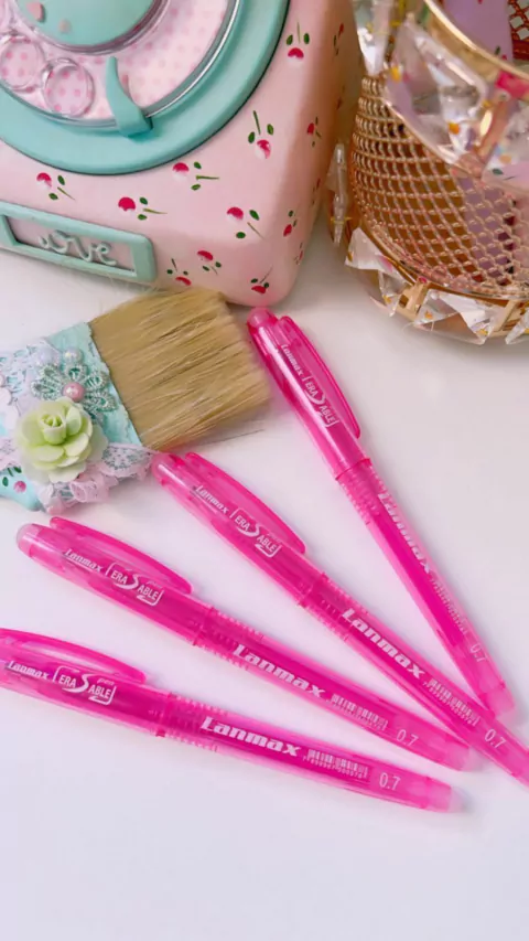 Caneta Fantasminha 0.7mm Lanmax - Rosa