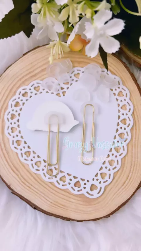 Aplique emborrachado adaptador de clips - 10 unidades