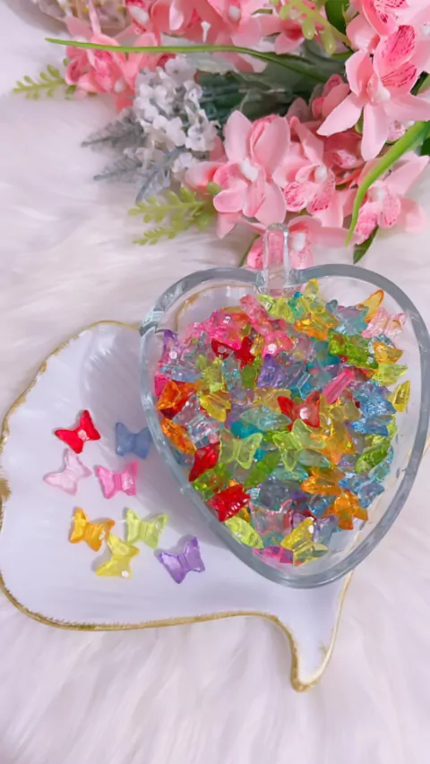 Entremeio Borboleta Cristal Colors - 20 gr