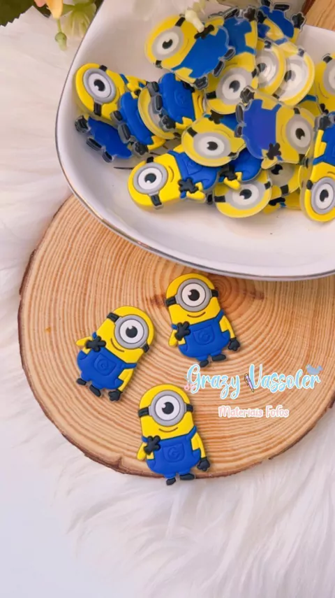 Aplique emborrachado Minions - 5 unidades