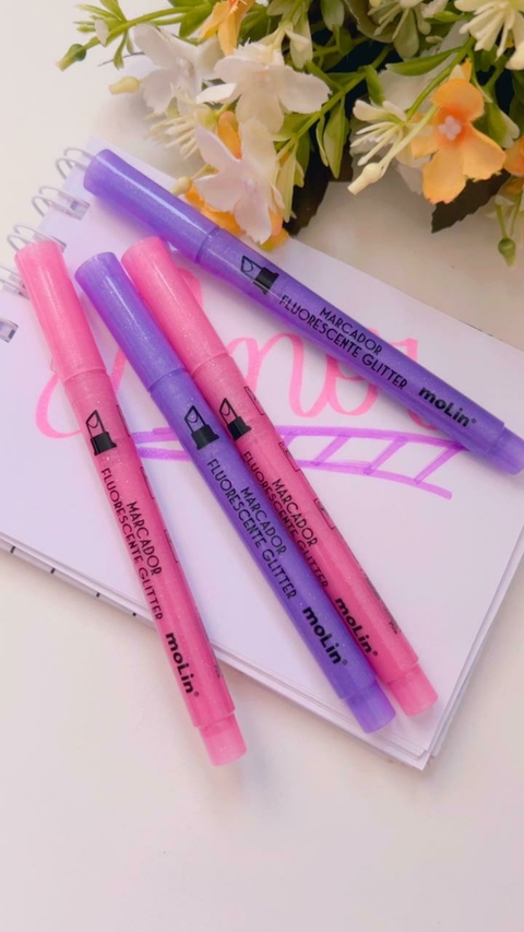 Marcador Fluor Glitter