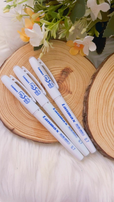 Caneta Fantasminha 0.7mm Lanmax - Branco