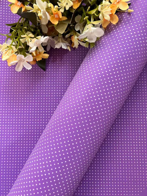 EVA Estampado 40x48 cm Bolinha Lilás