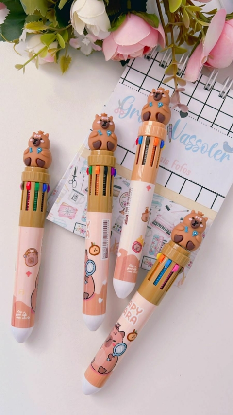Caneta Capivara - 10 cores - comprar online