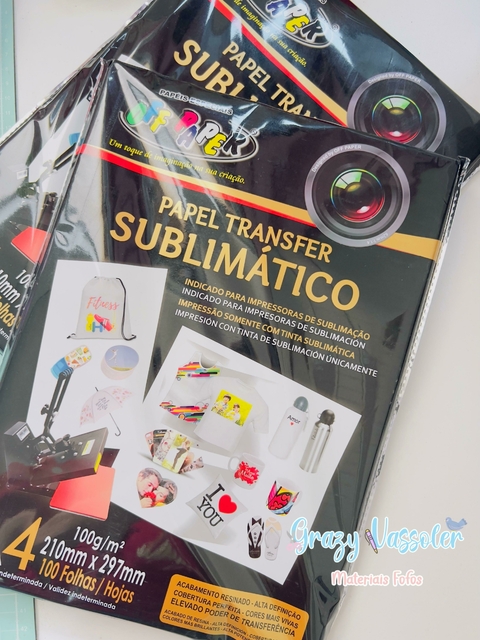 Papel Transfer Sublimático 100g Off Paper - 100 folhas - comprar online