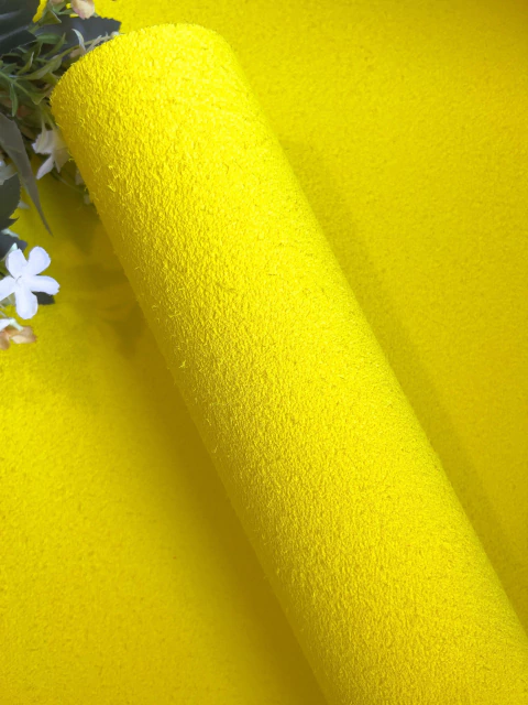 EVA Atoalhado (felpudo) 40x48 cm Amarelo - Make+ - comprar online