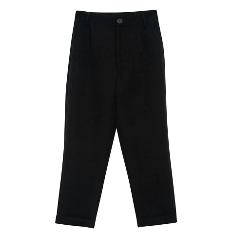 PANTALON SASTRERO BAGGY GEORGIA NEGRO - comprar online