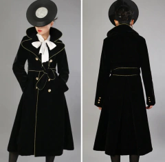 Sobretudo Luxo Britânico Longo Melane.