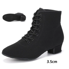 Imagem do Bota de Camurça com cadarço e Salto Grosso super confortável Mary.