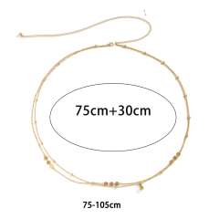 Corrente de Cintura Body Chain Sexy Bolinhas Dupla Esteffany. - loja online