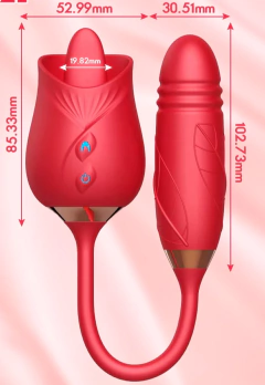 Vibrador Flor Lambedor Estimulador de Clitóris e Ponto G Sex Shop - Clube das Coisas - Tudo para Você ficar mais Linda e Sexy