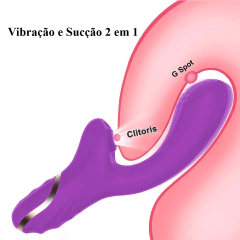 Vibrador Feminino Estimulador de Clitóris com Sucção e Ponto G - comprar online