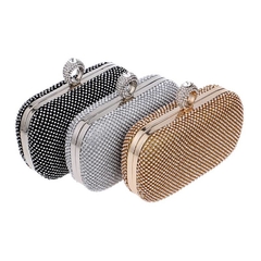 Imagem do Bolsa de Dedo toda em Strass, Bolsa Feminina de Metal, Bolsa Pequena de Strass.