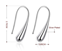 Brinco de Gota de Prata 925 Shelsea.