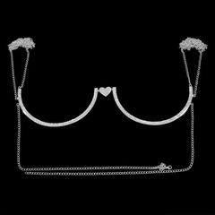 Colar Angel Corpo Coração Body Chain Blogueira Verão Luxo Sexy. na internet