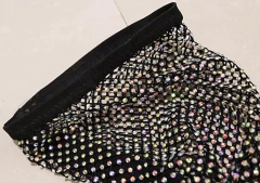 Imagem do Bota de malha com cristal brilhante Sensual, Bota Cano Longo com Cristal Cris.