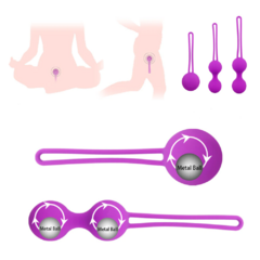 Bolas de Silicone com Esfera interna que Vibra estimulando o Ponto G. - Clube das Coisas - Tudo para Você ficar mais Linda e Sexy