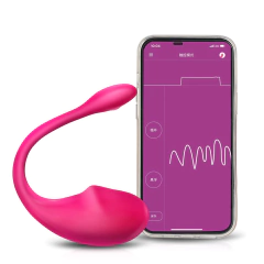 Vibrador com Controle a Distância via Aplicativo no Celular, Vibrador Sem Fio portátil.