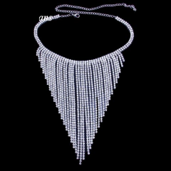 Colar com Fios em Strass para Casamento, Colar Megui Gargantinha de Strass. - comprar online