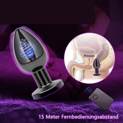 Plugue Anal Victoria com Controle Remoto, Vibrador Anal com Controle Remoto, Masturbador. - comprar online