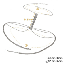 Colar para Decote Costas Nuas com Medalhas, Colar Body Chain Lindisei para Costas. - comprar online