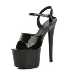 Sandália de salto alto com fecho de fivela, Sandália de salto fino, Sandália plataforma Eva. - comprar online