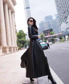 Sobretudo de Couro Estilo Europeu Amelie na internet