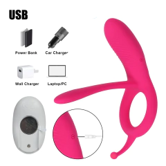 Anel Peniano com Vibrador e Controle, Retardo Ejaculação