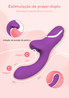 Imagem do Vibrador Feminino Estimulador de Clitóris com Sucção e Ponto G