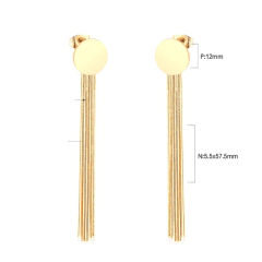 Brinco com Fios Longos elegantes. - Clube das Coisas - Tudo para Você ficar mais Linda e Sexy